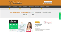 Desktop Screenshot of food-hygiene-certificate.co.uk