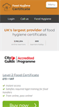 Mobile Screenshot of food-hygiene-certificate.co.uk